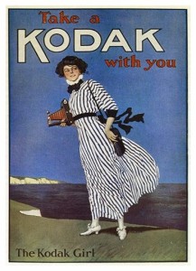 Reprodução do poster "The Kodak girl"